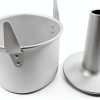 Kefyixc Angel Food Cake Pan Aluminum Oven Safe Round-4