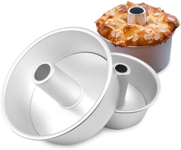 Bezall Angel Food Cake Pan Aluminum 3 in 1 Design Removable-0