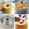 Bezall Angel Food Cake Pan Aluminum 3 in 1 Design Removable-6
