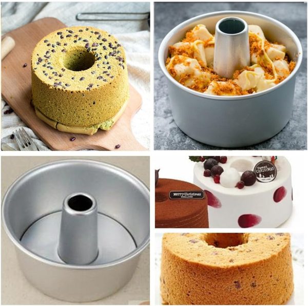 Bezall Angel Food Cake Pan Aluminum 3 in 1 Design Removable-6