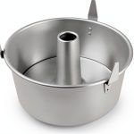 Kefyixc Angel Food Cake Pan Aluminum Oven Safe Round-0