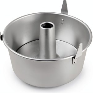Kefyixc Angel Food Cake Pan Aluminum Oven Safe Round-0