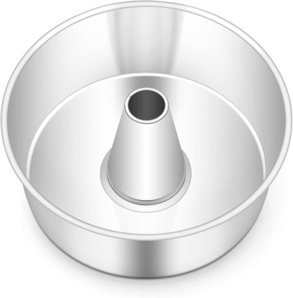 TeamFar Angel Food Cake Pan Stainless Steel Dishwasher Safe-0