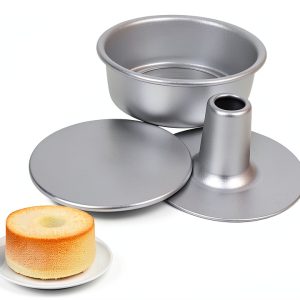 Aluminum Chiffon Cake Pan GEUGECY Removable Bottom-0