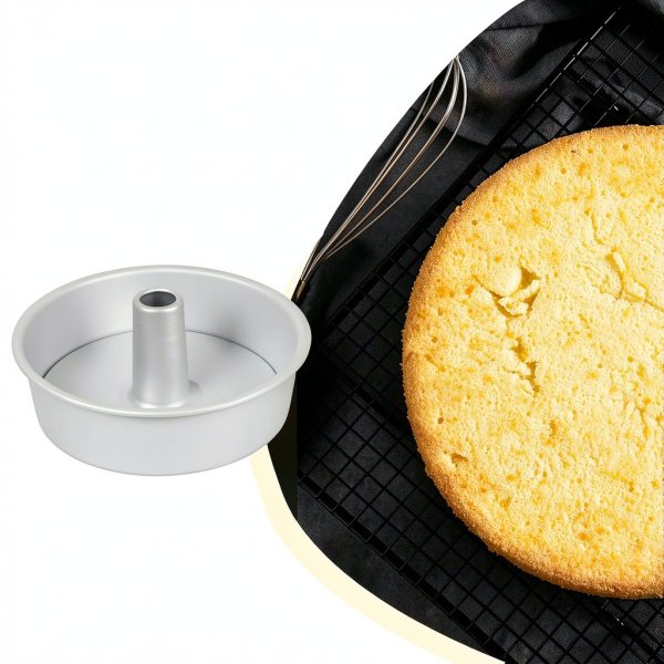 Aluminum Chiffon Cake Pan GEUGECY Removable Bottom-3
