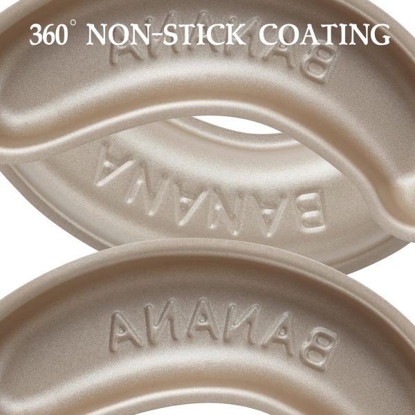 FORBAKE Banana Cake Pan Set Non-Stick Aluminum Baking Molds-2