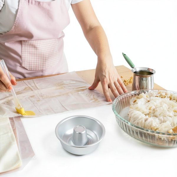 Aluminum Angel Food Cake Pan IMIKEYA Silver-5