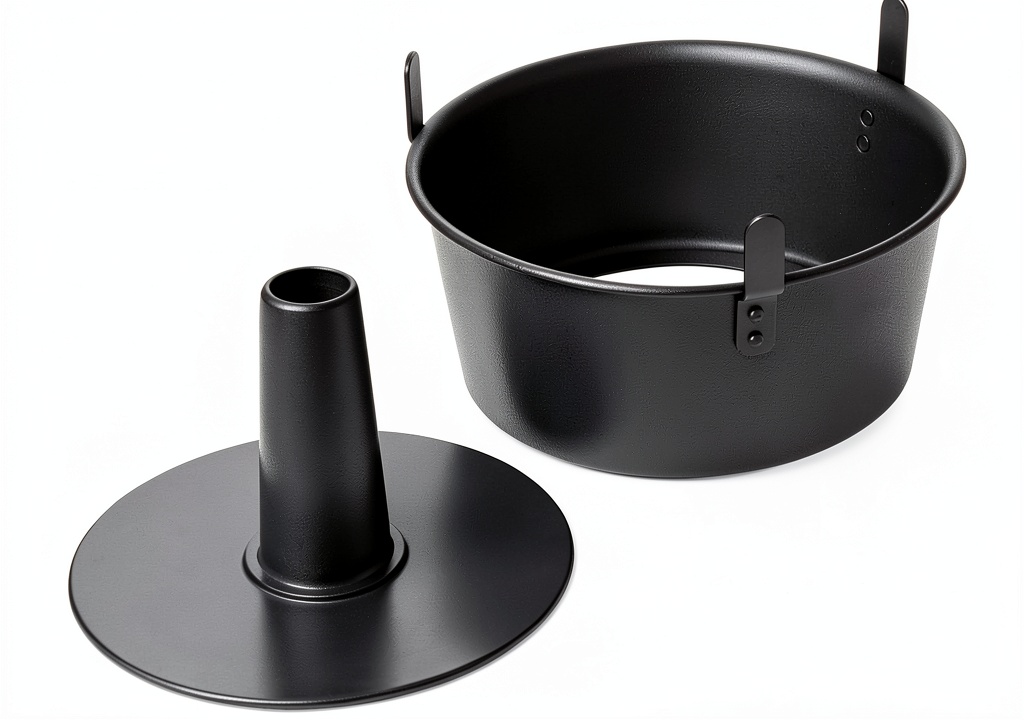 Chicago Metallic angel food cake pan on kitchen counter
