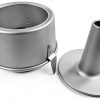 Kefyixc Angel Food Cake Pan Aluminum Oven Safe Round-3