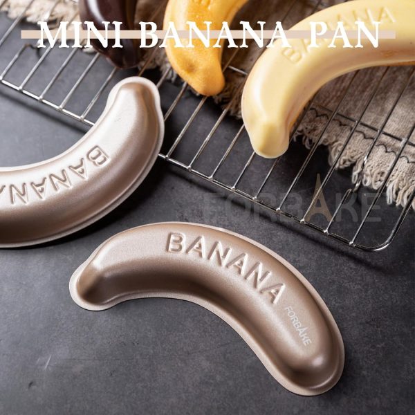 FORBAKE Banana Cake Pan Set Non-Stick Aluminum Baking Molds-5