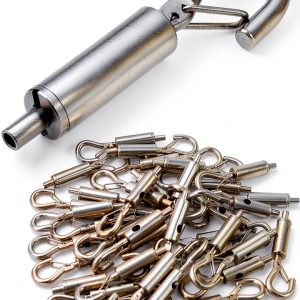Wire Rope Hangers QWORK Copper Turnbuckle 40pcs-0