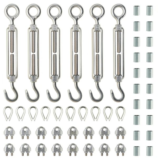 DYWISHKEY Stainless Steel Turnbuckle M6 8.5in Adjustable Connector-0
