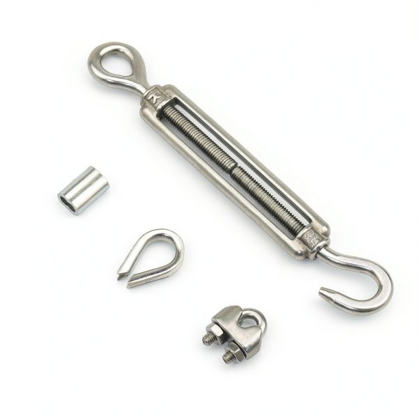 DYWISHKEY Stainless Steel Turnbuckle M6 8.5in Adjustable Connector-2