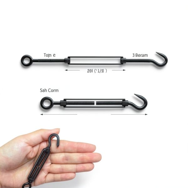 RiaYer 5-Pack Turnbuckle Heavy Duty 304 Stainless Steel Hook Eye-1