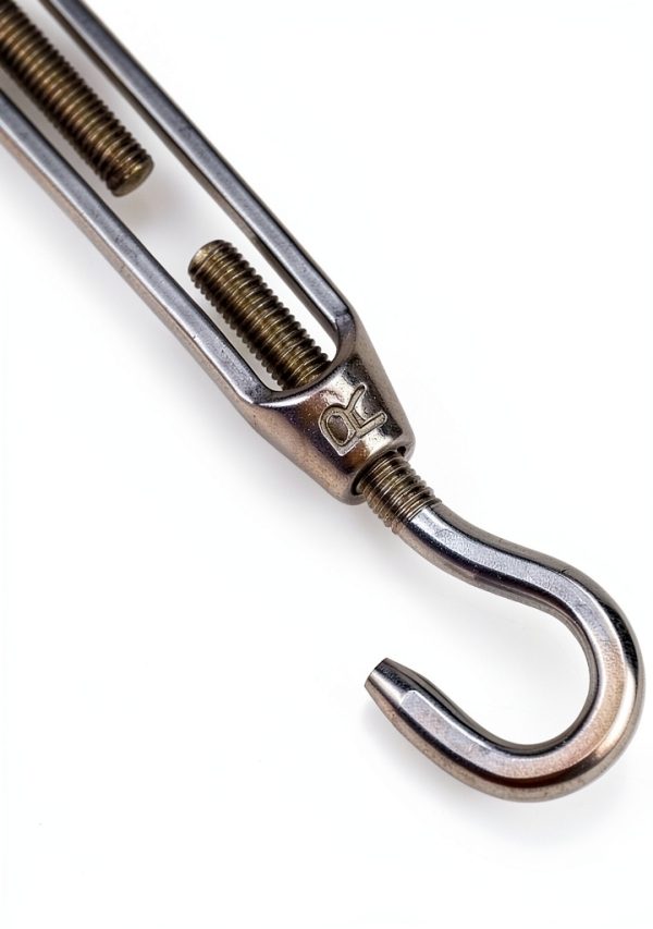Hedume M4 Turnbuckle Hook and Eye Set 9pc Stainless Steel Silver-1