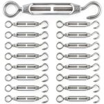 Chumia Stainless Steel Turnbuckle Eye Hook 4mm M-Four/M-six Black-0