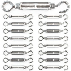 Chumia Stainless Steel Turnbuckle Eye Hook 4mm M-Four/M-six Black-0