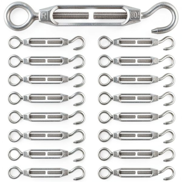 Chumia Stainless Steel Turnbuckle Eye Hook 4mm M-Four/M-six Black-0