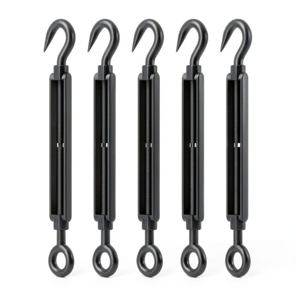 RiaYer 5-Pack Turnbuckle Heavy Duty 304 Stainless Steel Hook Eye-0