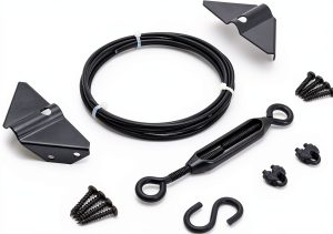 Turnbuckle Gate Kit HILLMASTER Stainless Steel 1 Pack Black-0