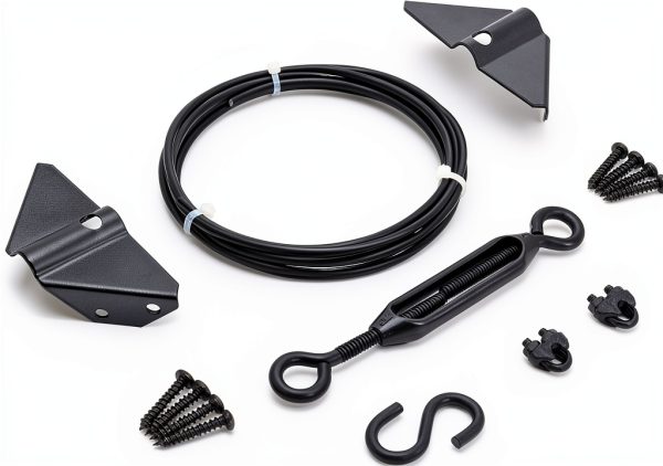 Turnbuckle Gate Kit HILLMASTER Stainless Steel 1 Pack Black-0