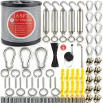 1/8 Turnbuckle Kit YaJing 30M & 50M Stainless Steel Wire Rope with-0