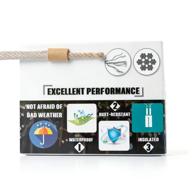 1/8 Turnbuckle Kit YaJing 30M & 50M Stainless Steel Wire Rope with-4