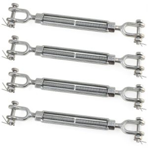 Galvanized Steel Turnbuckle TAICHEUT 4 Piece Heavy Duty Jaw Turnbuckle-0