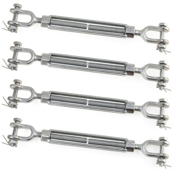 Galvanized Steel Turnbuckle TAICHEUT 4 Piece Heavy Duty Jaw Turnbuckle-0