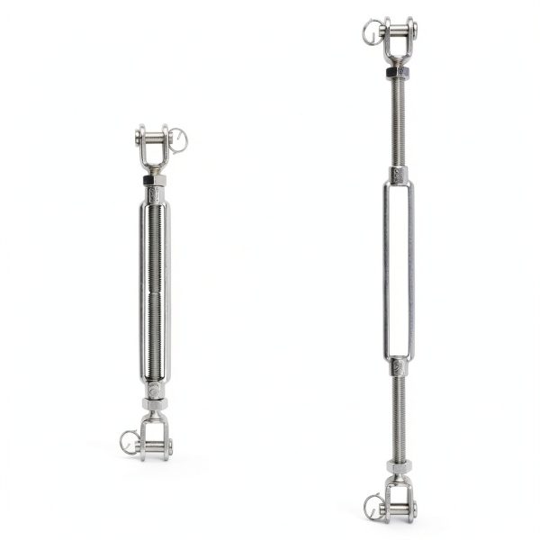Stainless Steel Turnbuckle 3/8" LordHardware 1,200lb WLL 5" Take‑Up-1
