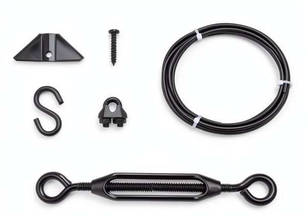 Turnbuckle Gate Kit HILLMASTER Stainless Steel 1 Pack Black-4