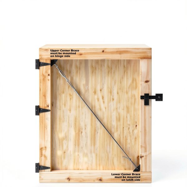 Turnbuckle Gate Kit HILLMASTER Stainless Steel 1 Pack Black-3