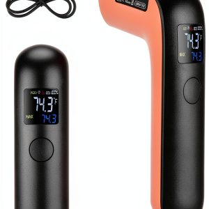 Rechargeable Infrared Thermometer Gun for Cooking -58℉~1022℉| INKBIRD Colorful Display Digital Laser Temperature Gun for Pizza Oven Grill Kitchen Home Repairs with Max Measure, ℉ Only (NOT for Human)-0