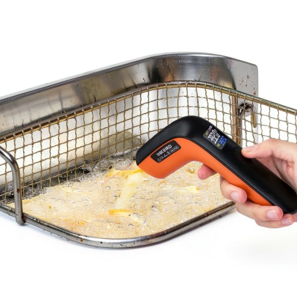 Rechargeable Infrared Thermometer Gun for Cooking -58℉~1022℉| INKBIRD Colorful Display Digital Laser Temperature Gun for Pizza Oven Grill Kitchen Home Repairs with Max Measure, ℉ Only (NOT for Human)-3